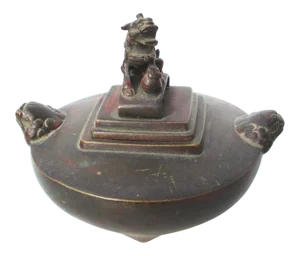 Antique Japanese Bronze Incense Burner