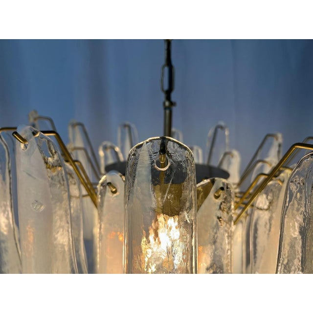White Petal Chandelier in Murano Glass, 1990s For Sale - Image 13 of 18