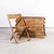Beech Folding Chairs, 1960s, Set of 12 For Sale - Image 9 of 9