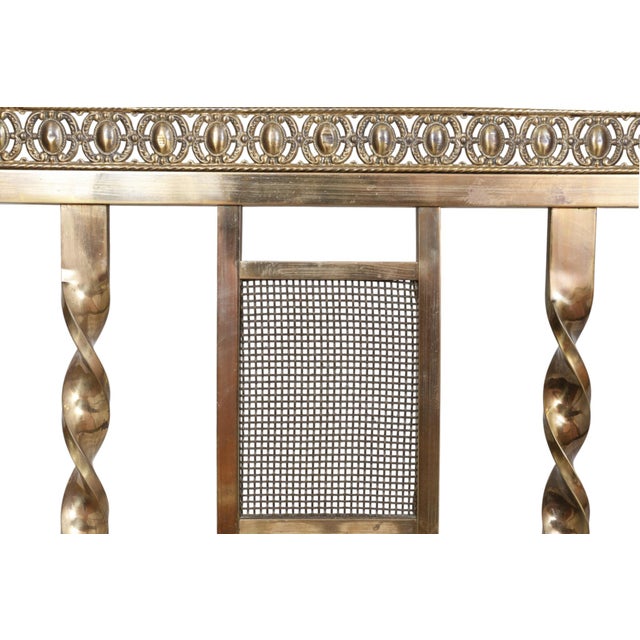 Early 20th Century French Art Deco Period Full Size Brass Bed For Sale - Image 5 of 10