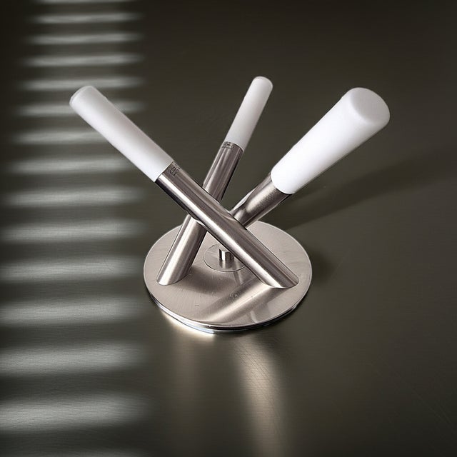 Vintage Milk Glass Lamp by Paul Neuhaus For Sale - Image 9 of 11