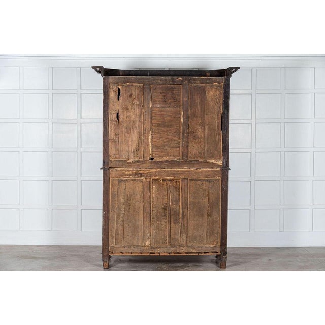 Large French Oak 2-Body Buffet, 1800 For Sale - Image 17 of 18