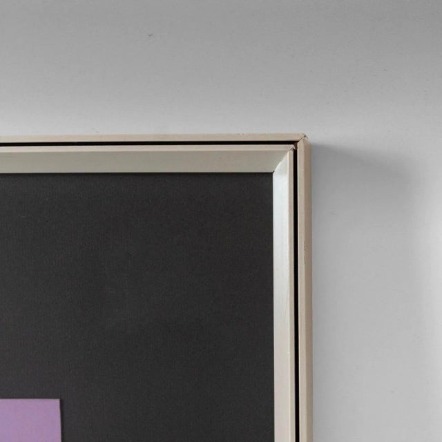 1980s Italian Modern Art Lithographic poster created by Angela Trapani A collage poster by Italian artist Angela Trapani,...