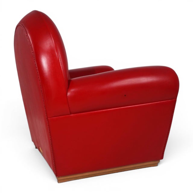 Animal Skin Vanity Fair Leather Armchair by Renzo Frau for Poltrona Frau, 1990 For Sale - Image 7 of 18