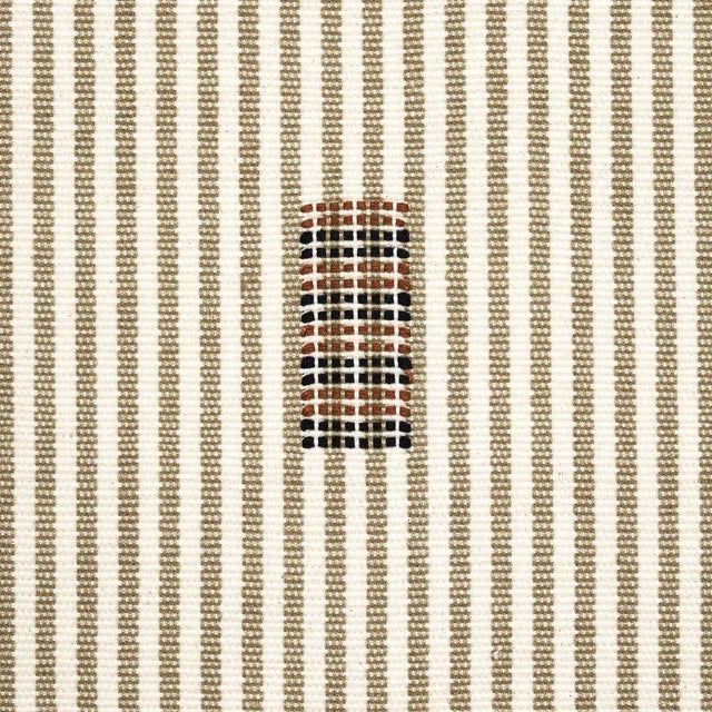 Schumacher Schumacher x A Rum Fellow Ribbon Ii Fabric in Oregano For Sale - Image 4 of 4