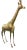 Vintage Mid-Century Brass Giraffe For Sale