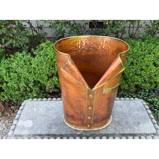 Fornasetti 1960s Italian Modern Mixed Metals Umbrella Stand For Sale - Image 4 of 13