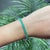 Contemporary 9.18 Ct Round Cut Emerald Line Tennis Bracelet - May Birthstone Gift For Sale - Image 9 of 13
