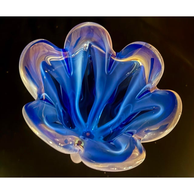 Blue Mid 20th Century Josef Hospodka Czech Art Glass Sculpture For Sale - Image 8 of 12