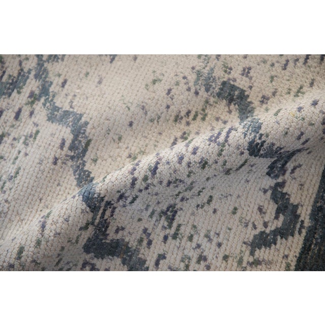 Textile Distressed Indian Moroccan Design Carpet - 6' x 8'9" For Sale - Image 7 of 9