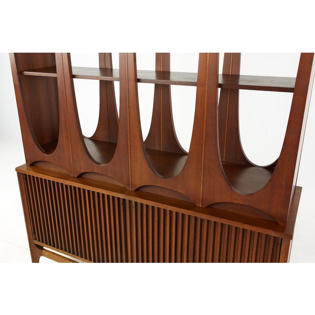 Broyhill Brasilia Mid Century Walnut Room Divider Chairish