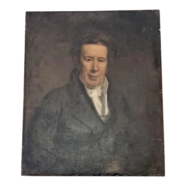 Early 19th Century Portrait of a Gentleman in the Style of Jacob Eichholtz For Sale