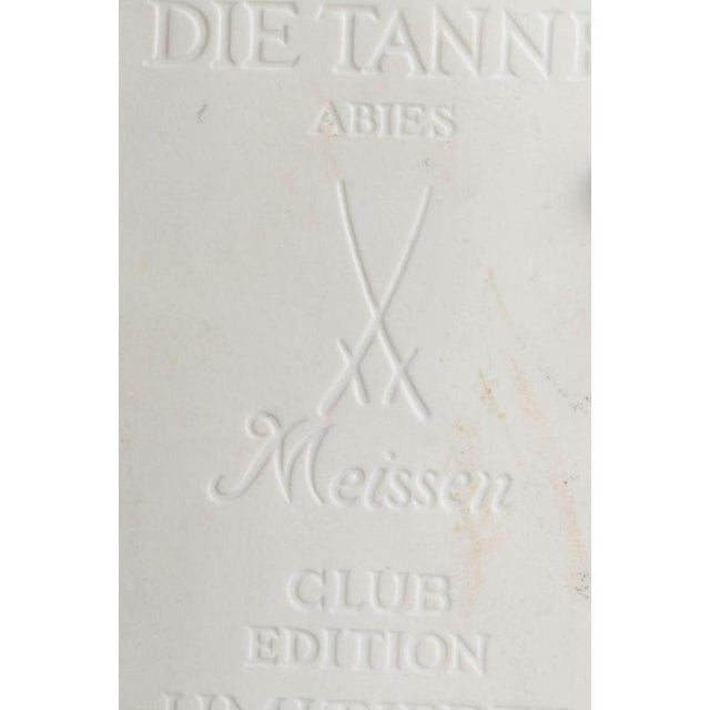 Relief Plaque in White Biscuit Porcelain with Motif of Trees from Meissen, 1970s For Sale - Image 4 of 5
