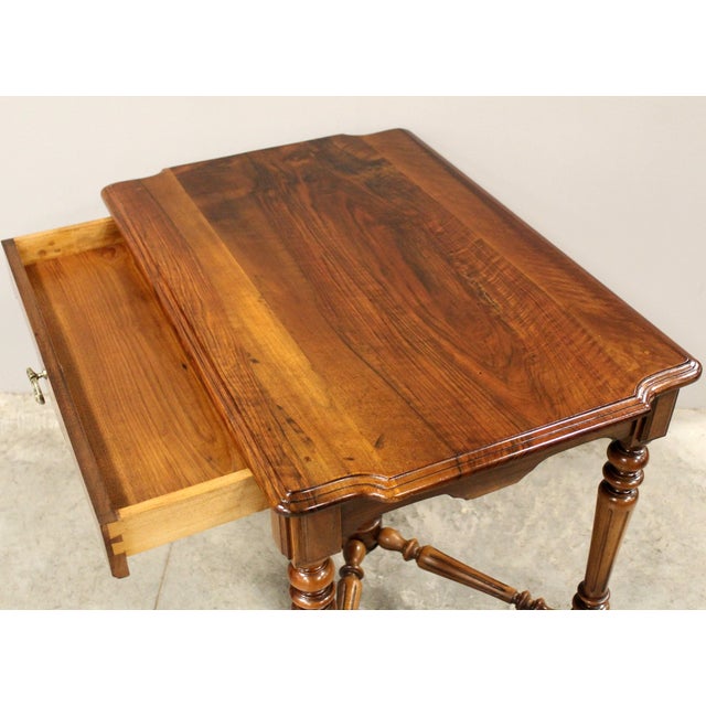 19th Century Walnut Writing Table For Sale - Image 11 of 13
