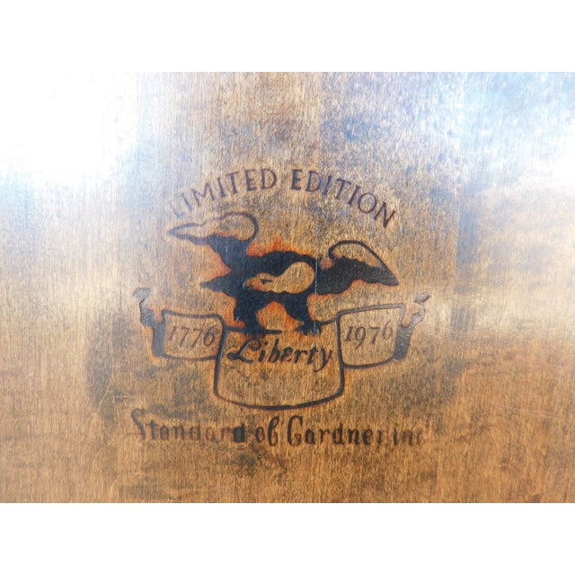 Bicentennial Anniversary Bench by Standard Chair of Gardner Inc. For Sale In Philadelphia - Image 6 of 12