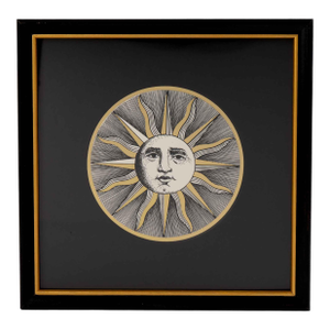 Vintage Fornasetti Sole VI Framed Etching