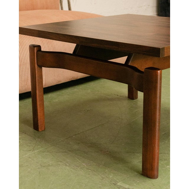 Paper Vintage Square Laminate Coffee Table For Sale - Image 7 of 9