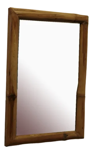 Art Deco Giant Bamboo Wall Mirror, 1960s