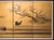 Japanese "Mandarin Ducks and Sakura", 1960s Shōwa Era Japanese Byobu Screen For Sale - Image 3 of 16