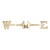 Mid 20th Century Polished Brass W & E Weathervane Directional Crossbar For Sale