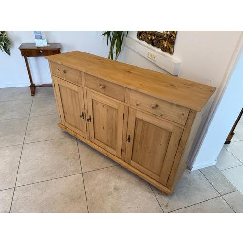 Art Nouveau Sideboard in Softwood, 1890s For Sale - Image 6 of 17