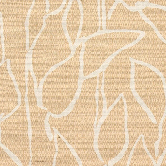 Mid-Century Modern Schumacher Solandra Vine Sisal Wallpaper in Straw - 10 Yards For Sale - Image 3 of 5