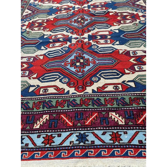 Vintage Caucasian Soumak Rug, 1950s For Sale - Image 13 of 15