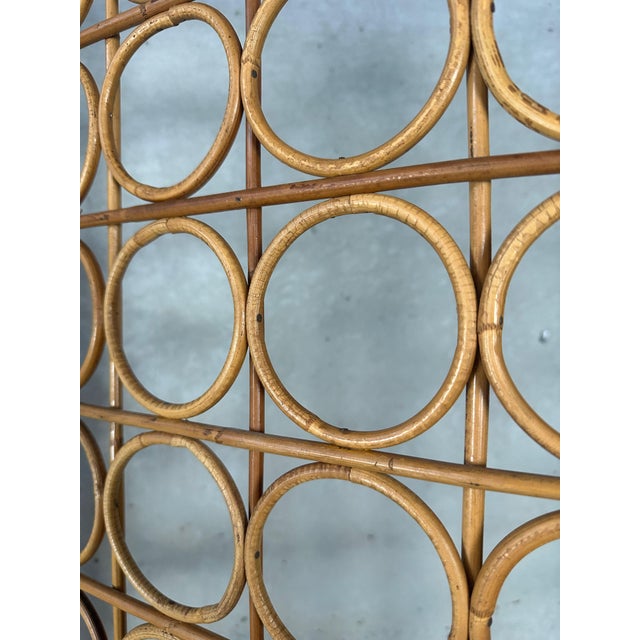 Wood Vintage Bamboo Room Divider, 1970s For Sale - Image 7 of 9