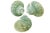 Set of three nautical aqua green natural turbo beach sea shell with striations of teal, turquoise and ivory. Natural...