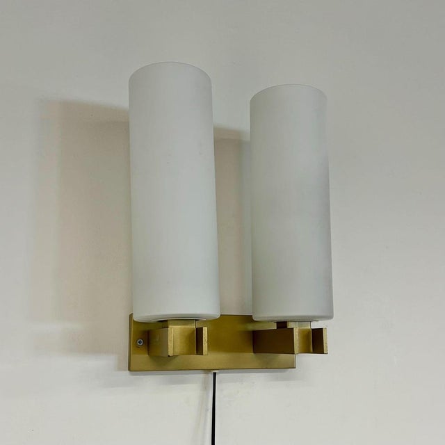 Mid-Century Modern Opal Glass Wall Lamp from Raak, 1960s For Sale - Image 3 of 12
