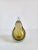Amber Livio Seguso Murano Italy Pear Form Paper Weight For Sale - Image 8 of 11
