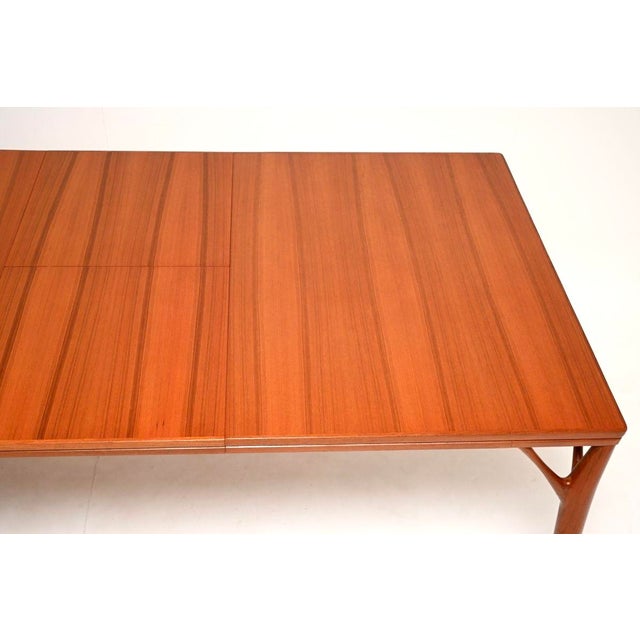 Brown Vintage Danish Teak Dining Table by Willy Sigh for H. Sigh & Søns Møbelfabrik, 1960 For Sale - Image 8 of 11
