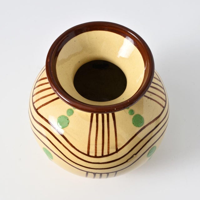 Art Deco Pottery Vase, 1930s For Sale - Image 6 of 9