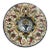 1990s Italian Hand-Painted Round Ceramic Wall Plate For Sale