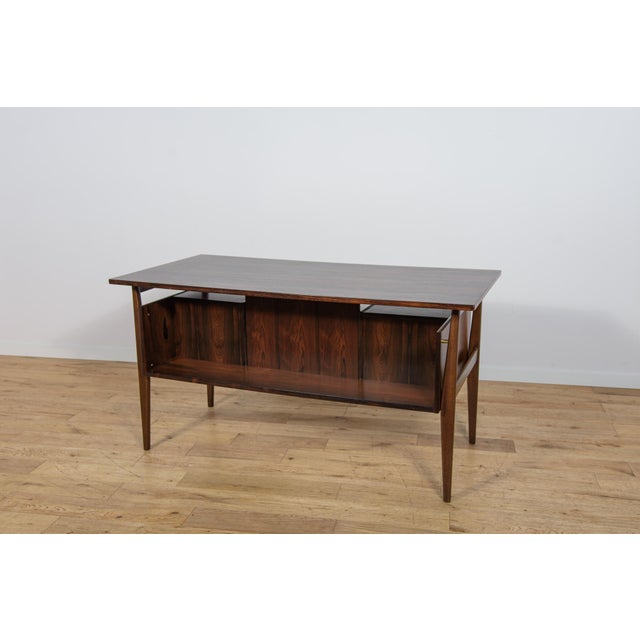 Mid-Century Rosewood Desk by Gunnar Nielsen Tibergaard for Tibergaard, Denmark, 1960s For Sale - Image 7 of 18