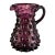 Vintage Amethyst Purple Hobnail Art Glass Pitcher For Sale