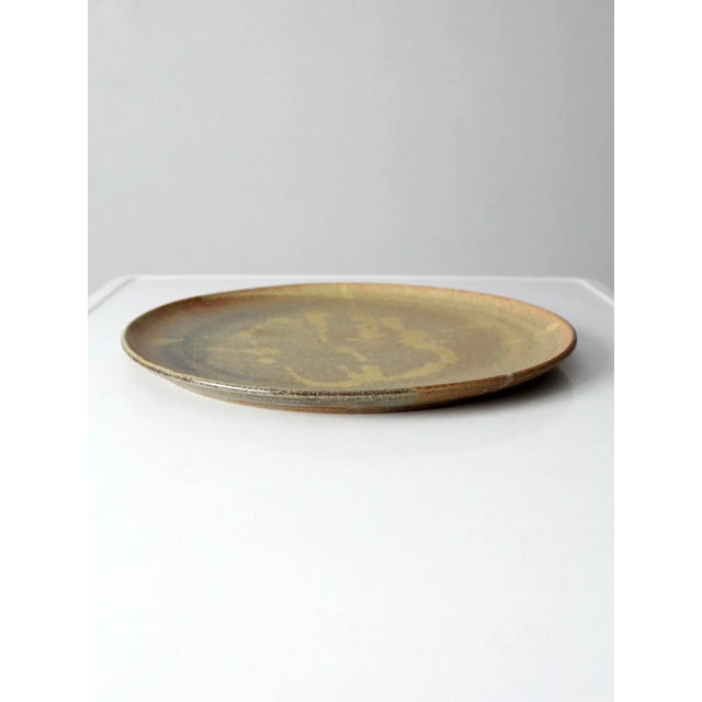 Vintage Studio Pottery Platter For Sale - Image 4 of 8