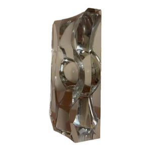 1970s Signed Orrefors Crystal Sculpture by Sven Palmqvist – Scandinavian Modern Art Glass