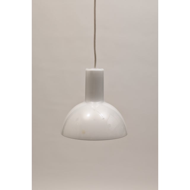 Postmodern Small Model Skyline Pendant in Opaline Glass by Sidse Werner for Royal Copenhagen, 1980s For Sale - Image 3 of 6