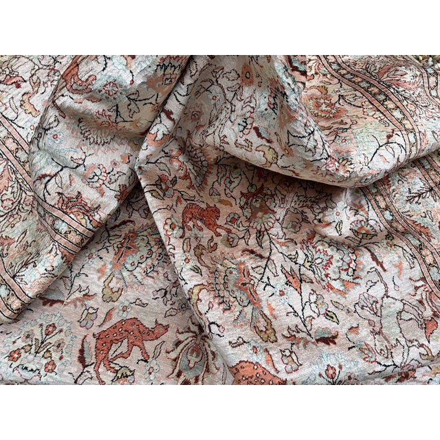 Vintage Turkish Silk Kayseri Rug, 1960s For Sale - Image 11 of 18