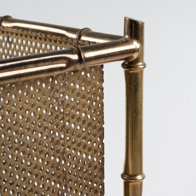 Patinated Brass Umbrella Stand, 1940s, in Very Good conditions. Designed 1920 to 1949 I have official proof of...