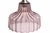 Glass Mid 20th Century Mouth Blown Glass Mauve Pendant Light Shade Excellent Condition For Sale - Image 7 of 11