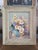 Original still life oil painting by California artist Nell Walker Warner (1891-1970) depicting a bouquet of daisies and...