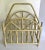 Vintage Asian Chinoiserie Bamboo Magazine Rack For Sale In Los Angeles - Image 6 of 6