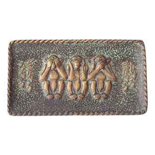 Art Deco Bronze Tray by Max Le Verrier, France, 1930s For Sale