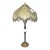 1980s Belle Epoque Brass and Onyx Table Lamp For Sale