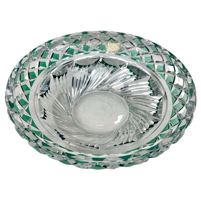 Crystal Centerpiece from Val Saint Lambert, 1950 For Sale - Image 14 of 14