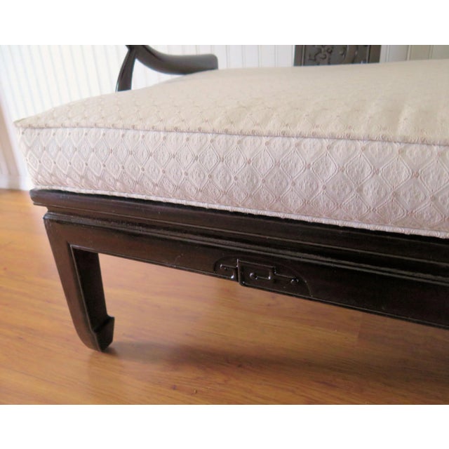 Wood James Mont 1950s Mid-Century Cherry Wood Settee/Bench. For Sale - Image 7 of 10