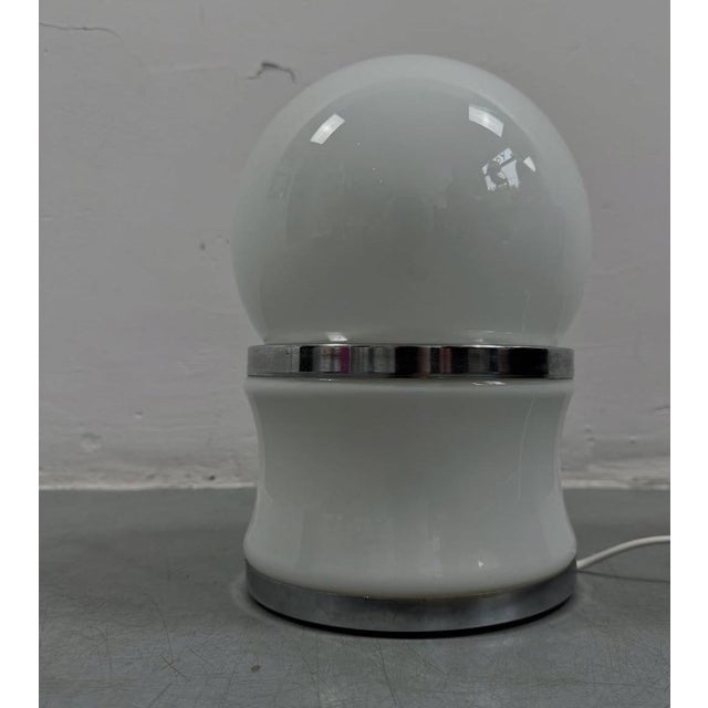 Opaline Glass Table Lamp by Goffredo Reggiani for Reggiani, 1960s, in Flawless conditions. Designed 1960 to 1969 This...