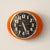 1970s Space Age Orange Wall Clock by Milvox, 1970s For Sale - Image 5 of 13